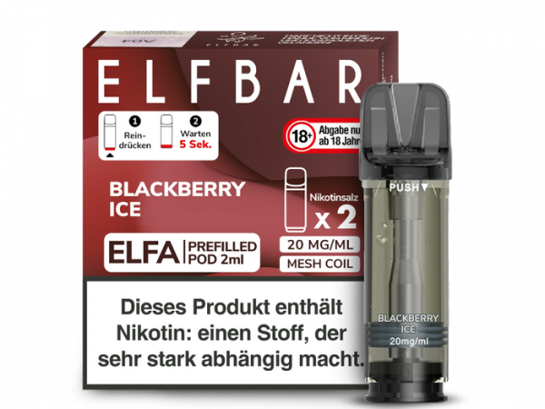 Elf Bar ELFA Prefilled Pod Blackberry Ice (2 Stk)