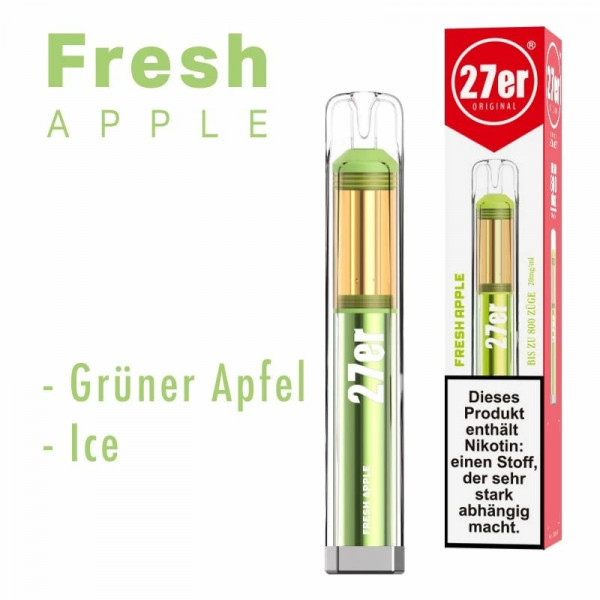 Venookah 27er 800 E-Shisha Vape - Fresh Apple