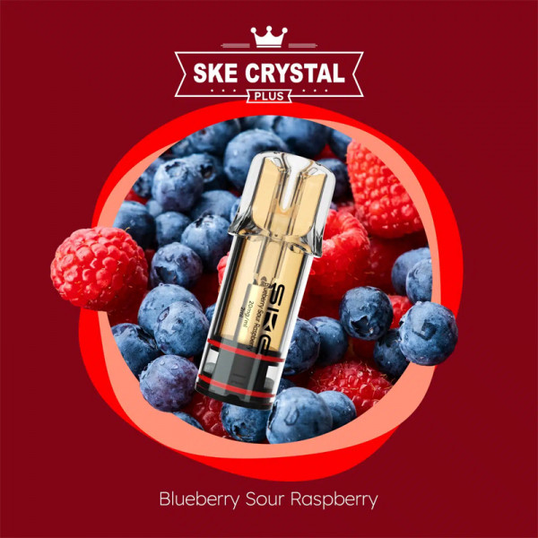 SKE Crystal Bar Plus Pods - Blueberry Sour Raspberry (2er Pack)