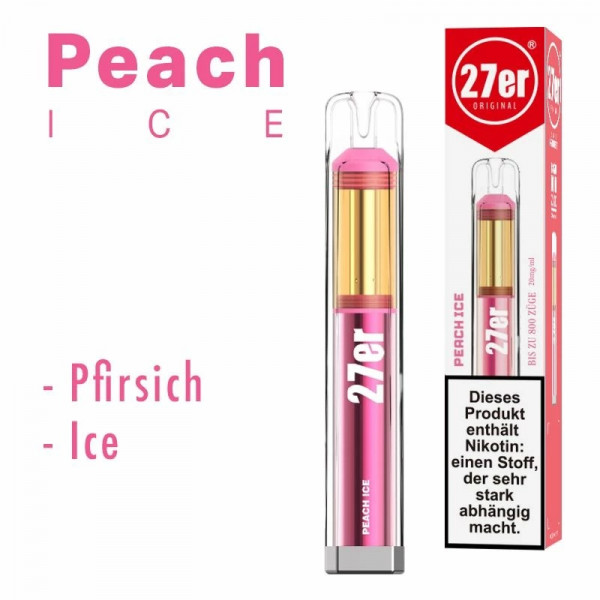 Venookah 27er 800 E-Shisha Vape - Peach Ice