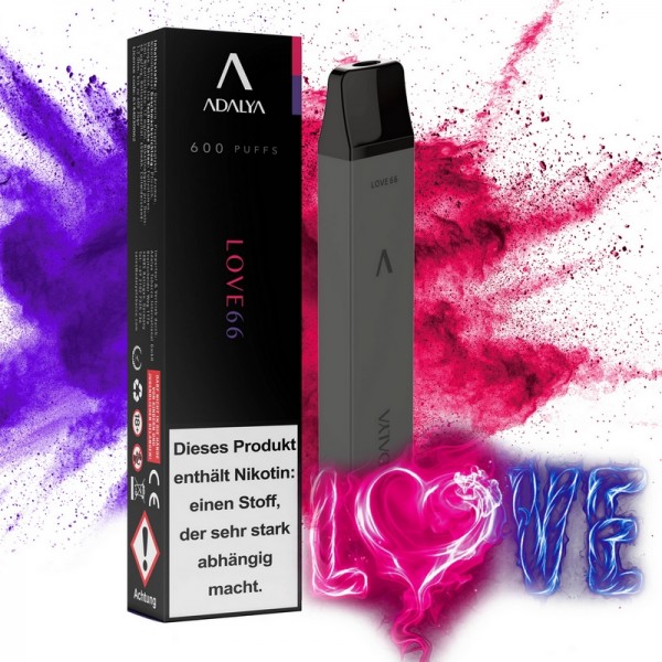 Adalya E-Shisha Einweg Vape 600 - Love 66